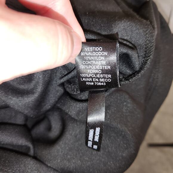 LA NOUVELLE RENASSAINCE Mini Dress Wns 6 Black Lace Feathers Whimsigoth Cocktail - Picture 12 of 14